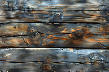  Close Up of a Wooden Wall With Peeling Paint