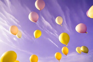 Poster - balloons in the sky