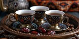 Fototapeta  - Traditional Turkish coffee served in Bosnia