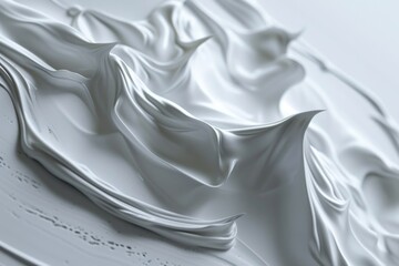 Wall Mural - A close up of a white cake with icing. Ideal for food and dessert concepts