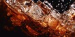 © Ева Поликарпова - Close up of a glass of soda with ice cubes. Perfect for food and beverage concepts