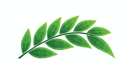  leaf plant decorative icon  flat vector isolated