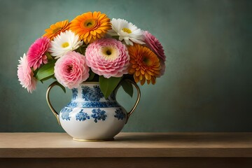 Wall Mural - flowers in vase