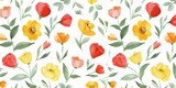 Fototapeta  - beautiful spring and summer flowers background