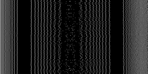 Fototapete - Analog Static Noise Glitch Effect. Digital Pixel Noise. VHS Corrupted Signal. Damaged Error Television Image. Vector illustration.