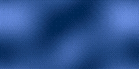 Aufkleber - Pixel Art Dither Ocean Texture. Bitmap 8-bit Style Noise Pixel Art Background. Vector Illustration. Vintage Retro Console Game Pixel Background.