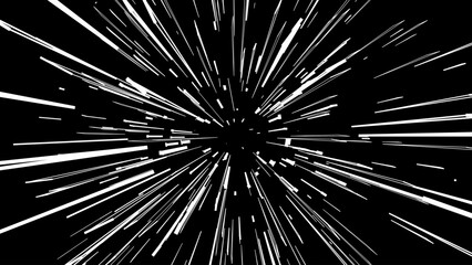 Fototapete - Abstract Comic Book Flash Explosion Blast Radial Lines. Comic Radial Speed Lines. Graphic Explosion with Speed Lines. Hyper Space Warp Jump Teleport Effect. Quick Zoom Effect. VFX Vector Illustration.