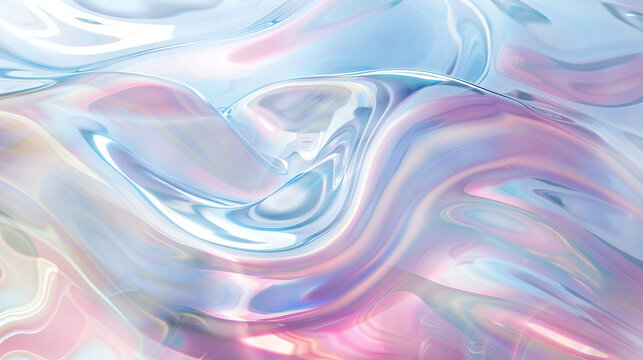 vibrant holographic fluid textures with a glossy, iridescent finish,abstract background of liquid mo