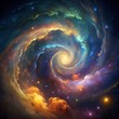 Galaxy and space-themed background