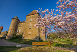 Fototapeta Przestrzenne - Chateau de Bissy-sur-Fley too Chateau de Pontus de Tyard, Bissy-sur-Fley, Burgundy, France
