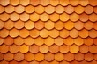 New bright orange terracotta roof tile surface textured background
