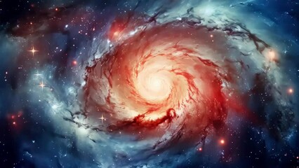 a stunning image of a spiral galaxy with a backdrop of twinkling stars. perfect for space enthusiast