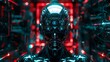 © Copper - Artificial Robot Intelligence (ARI), also known as Strong AI refers to a type of Artificial Intelligence that has the Ability to Understand Learn & Apply its Intelligence, Hi-tech futuristic face ID