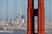 San Francisco's Golden Gate Bridge. 