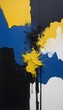Vertical abstract oil painting texture wallpaper, painting of a dark and yellow and blue background with a white and black background, acrylic paint,  