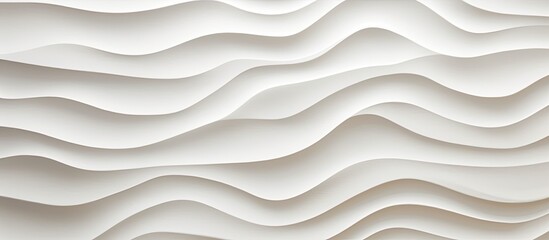 Canvas Print - A close up of a beige wall with woodlike waves resembling aeolian landforms. The pattern created mimics the geological phenomenon of sand dunes in a desert landscape