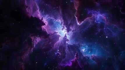 Wall Mural - mystical space nebula and galaxy exploration