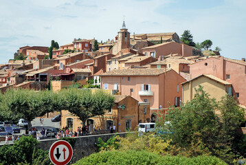 Wall Mural - Roussillon town, Vaucluse department, Provence region, France