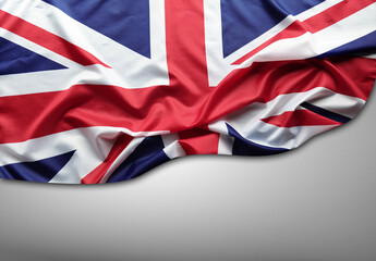 Sticker - Union Jack flag on grey background