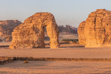 Wall Mural - Jabal Al-Fil (Elephant Rock) rock formation near Al Ula, Saudi Arabia