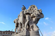 Sculpture of Victor Emanuel II Bridge in Rome, Italy