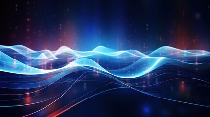 Wall Mural - Abstract background that represents the limitless possibilities and horizons of IT technology in the future, pushing the boundaries of innovation