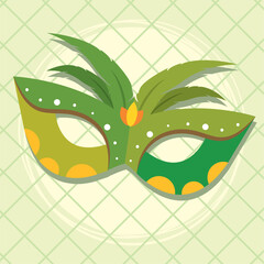 Sticker - Colored carnival mask Festival Vector