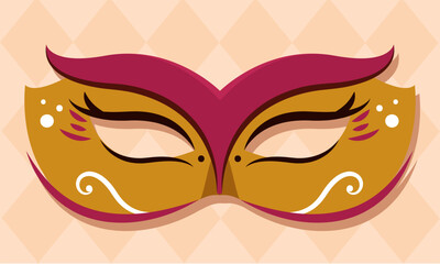 Wall Mural - Colored carnival mask Festival Vector