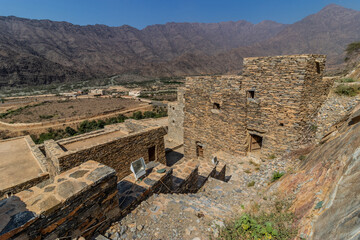 Wall Mural - Ancient Thee Ain ( Dhi Ayn) village, Saudi Arabia