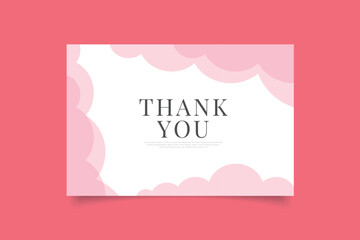 Poster - thank you  card template design