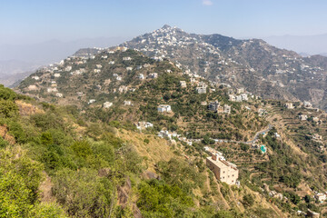 Wall Mural - View of hilltop Fayfa village, Saudi Arabia