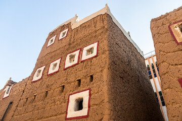 Wall Mural - Traditional adobe houses in Dhahran al Janub, Saudi Arabia