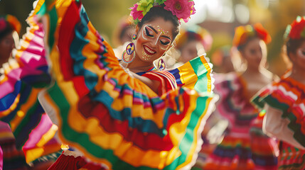 Wall Mural - Hispanic Heritage Month, celebrating culture 