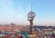 Ancient atlas statue above Prague