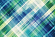 Bright Blue Striped Abstract Digital Art - This Digital Artwork Exhibits Vibrant Blue And Green Stripes Intersecting At Varied Angles Creating A Refreshing And Energetic Visual Effect