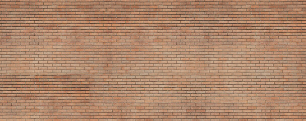 Color brick wall as background, banner design