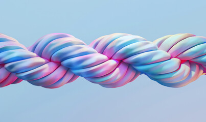 Poster - a colored rainbow metallic 3d design, soft color blending, holographic luminous style.