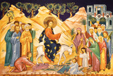 Fototapeta Panele - MILAN, ITALY - MARCH 6, 2024: The icon Entry of Jesus in Jerusalem (Palm Sundy)  in the church Chiesa dei Santi Nereo e Achilleo by Iulian Rosu.