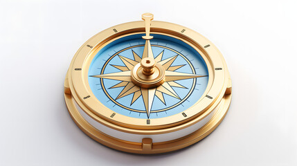 Poster - Compass Icon camp 3d