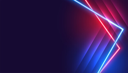 Poster - abstract glowing vibrant lines background with text space