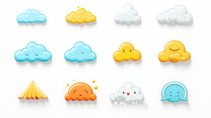 Poster - weather icon game 3d