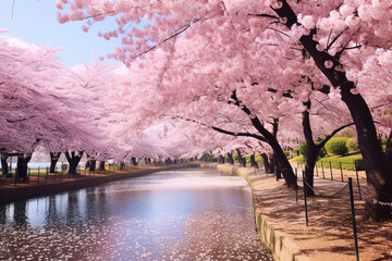 Wall Mural - spring in the park.