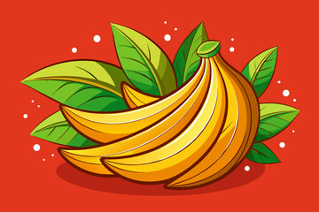 Poster - plantain fruit background