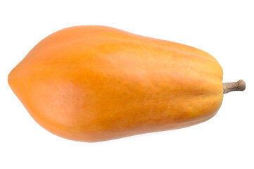 Wall Mural - ripe papaya isolated on white background.