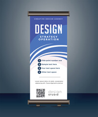 Wall Mural - corporate business roll up banner standee pull up banner x banner template