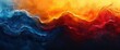 blue orange grunge waves abstract background, Background HD For Designer