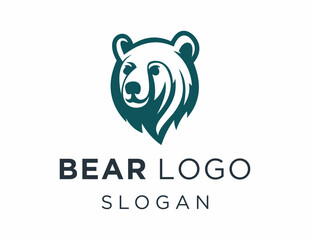 Wall Mural - Logo design about Bear on a white background. made using the CorelDraw application.