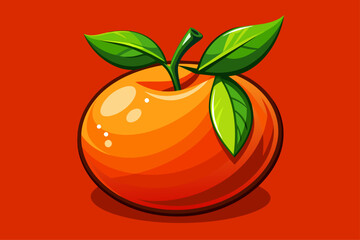 Poster - clementine fruit background is