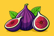 fig fruits background is