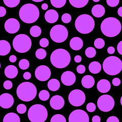 Sticker - Seamless polka dot black blue pattern